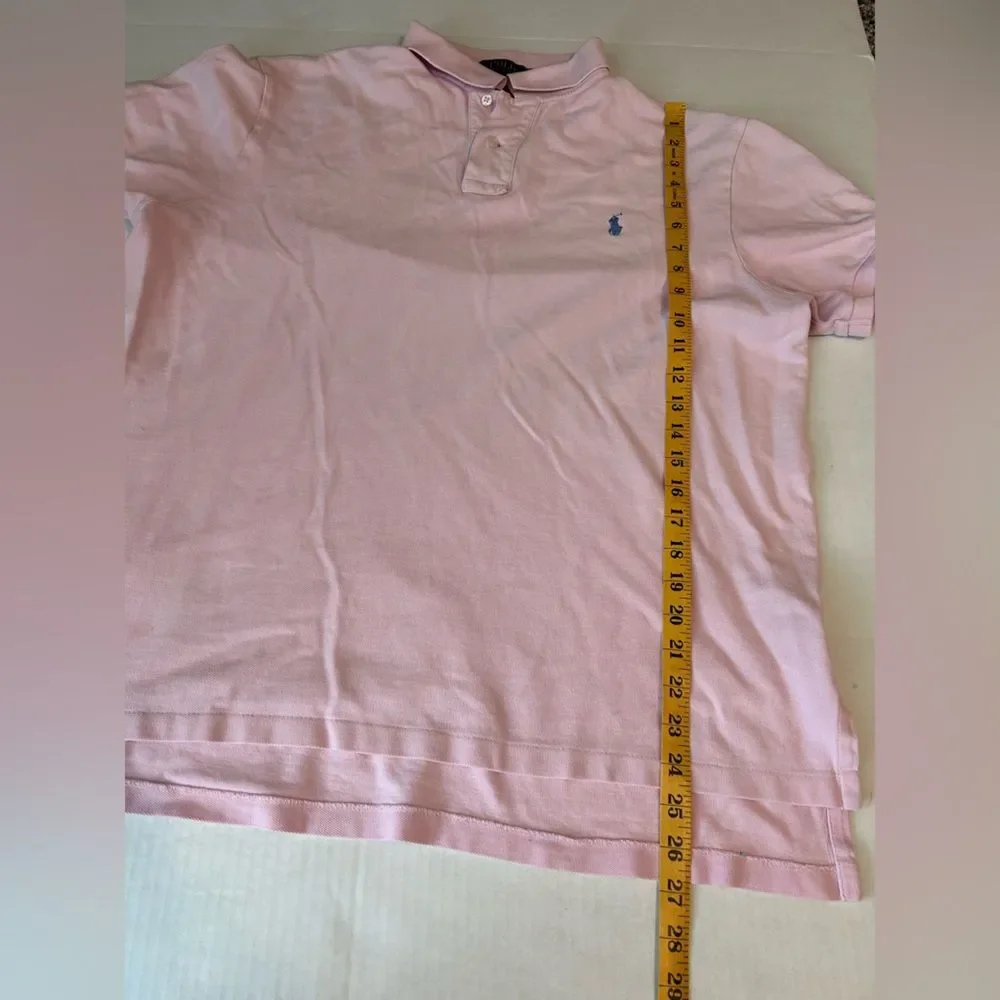 Polo Ralph Lauren mens Pink Polo Shirt Size XL
